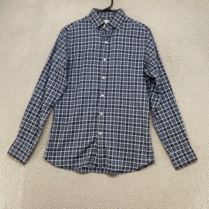 Todd Snyder X Hamilton Dress Shirt Mens 15 / Medium Plaid Button Down Check Blue